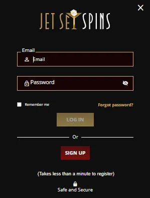 jetsetspins casino log in